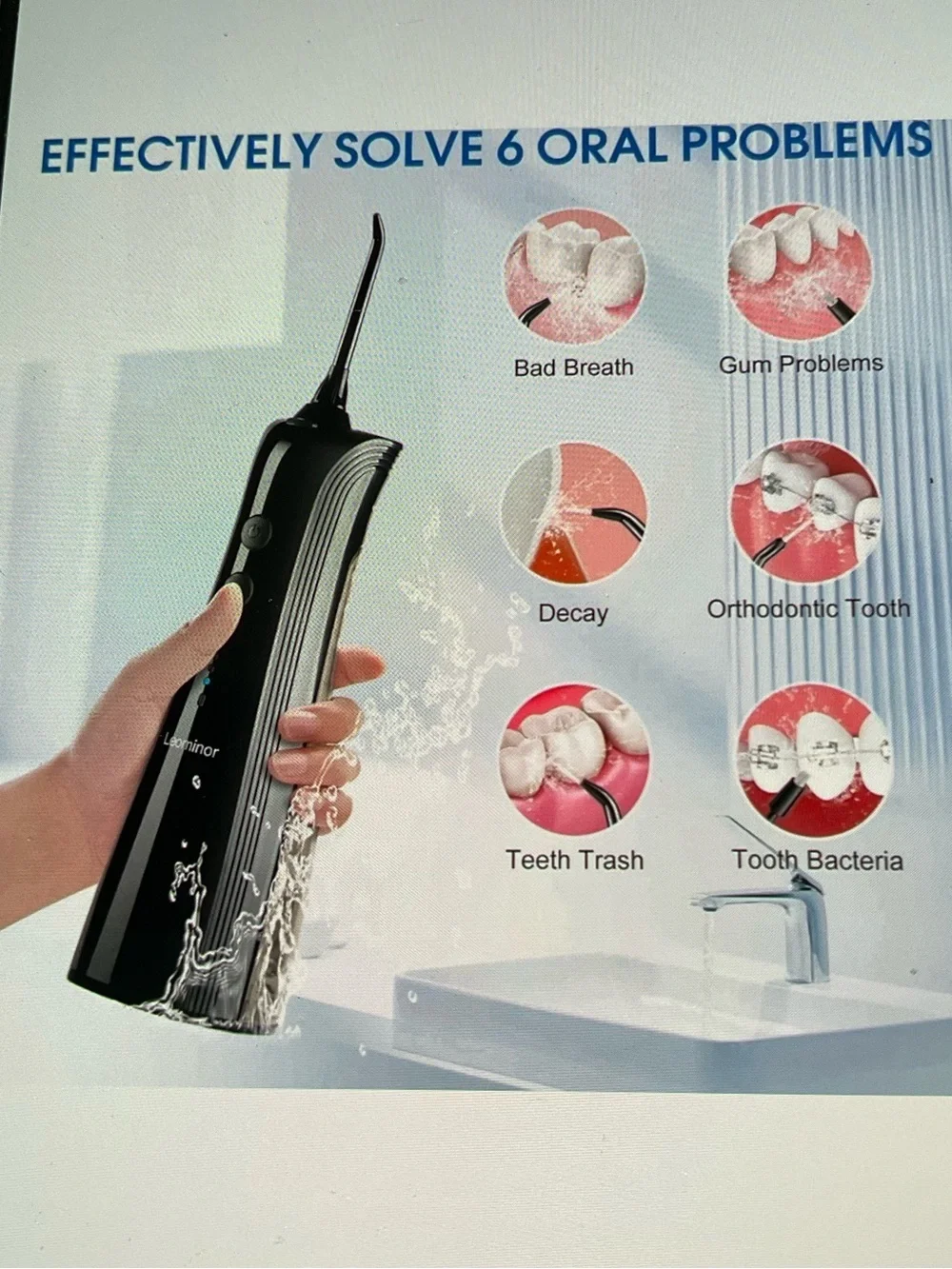 Portable Oral Irrigator - Black